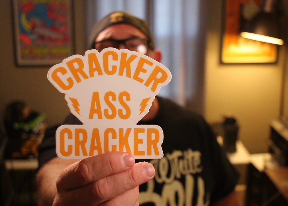 Cracker Ass Cracker Sticker 5" x 5"
