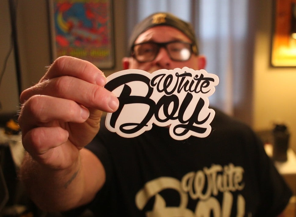 White Boy Sticker 5" x 5"