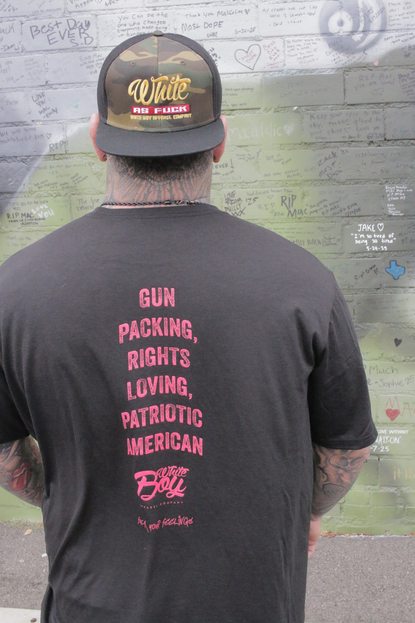 White Boy Middle Finger T-shirt