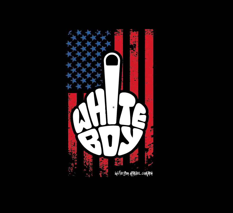 White Boy Middle Finger T-shirt