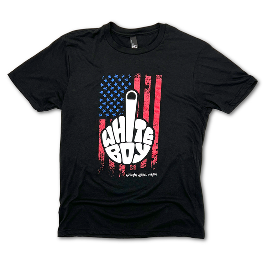 White Boy Middle Finger T-shirt