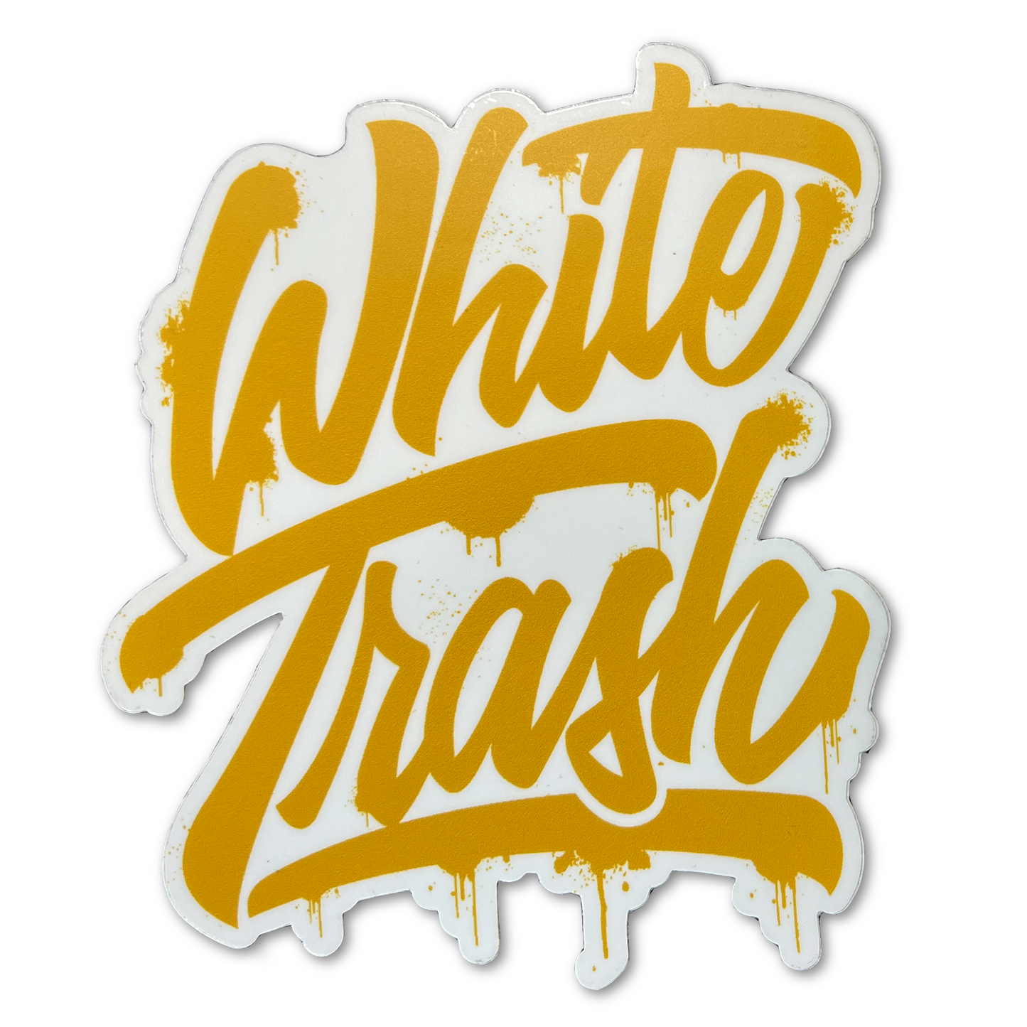 White Trash Sticker 4" x 5"