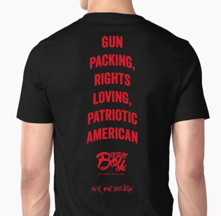White Boy Middle Finger T-shirt