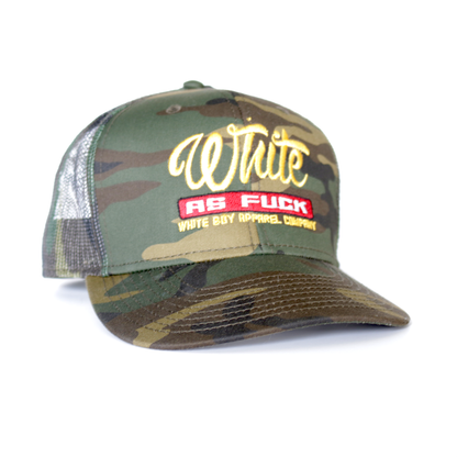 White As Fuck Trucker Hat Camo/Camo