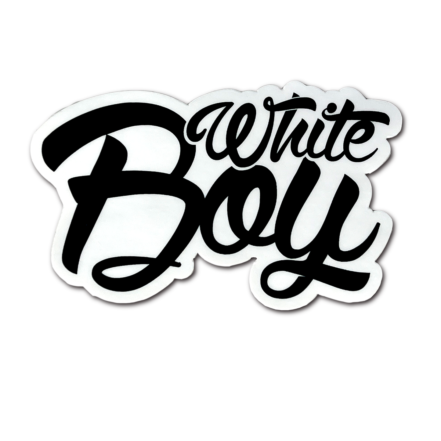 White Boy Sticker 5" x 5"